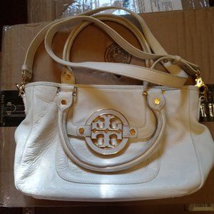 Tory Burch Amanda White Satchell/Crossbody